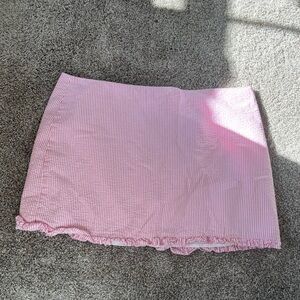 Lilly Pulitzer Seer Sucker Mini Skirt in Pink